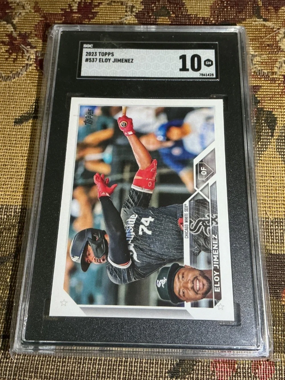 #537 Eloy Jimenez 2023 Topps MLB graded rookie card SGC 10